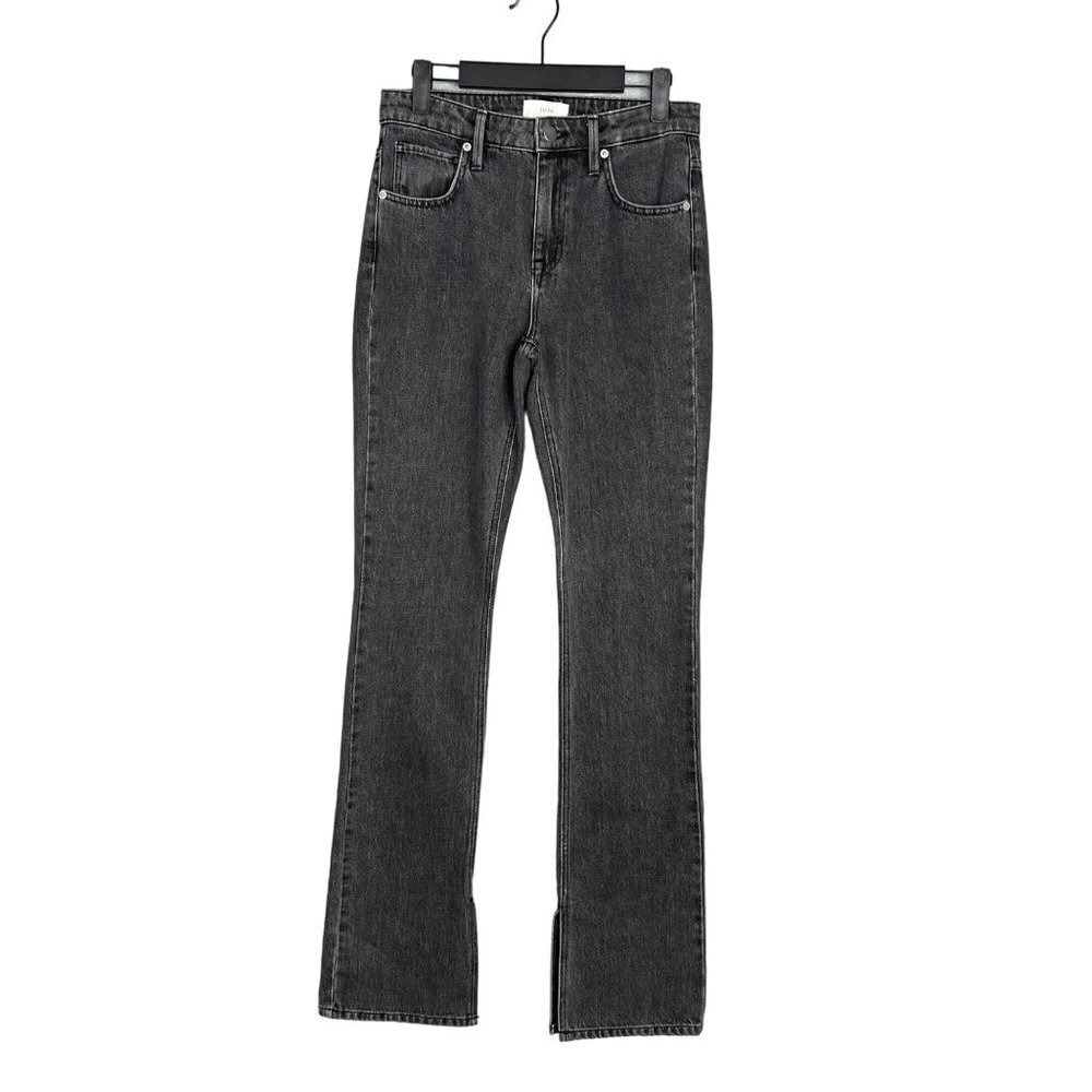 Joie High Rise Split Hem Flare Leg Jeans Size 27 Long 35" Inseam Gray Wash NEW